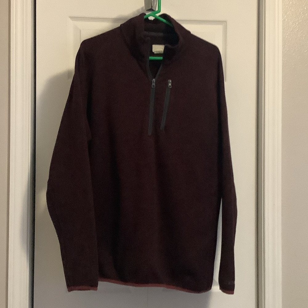 Stetson Men's Dark Burgundy Zip-Up Sweater